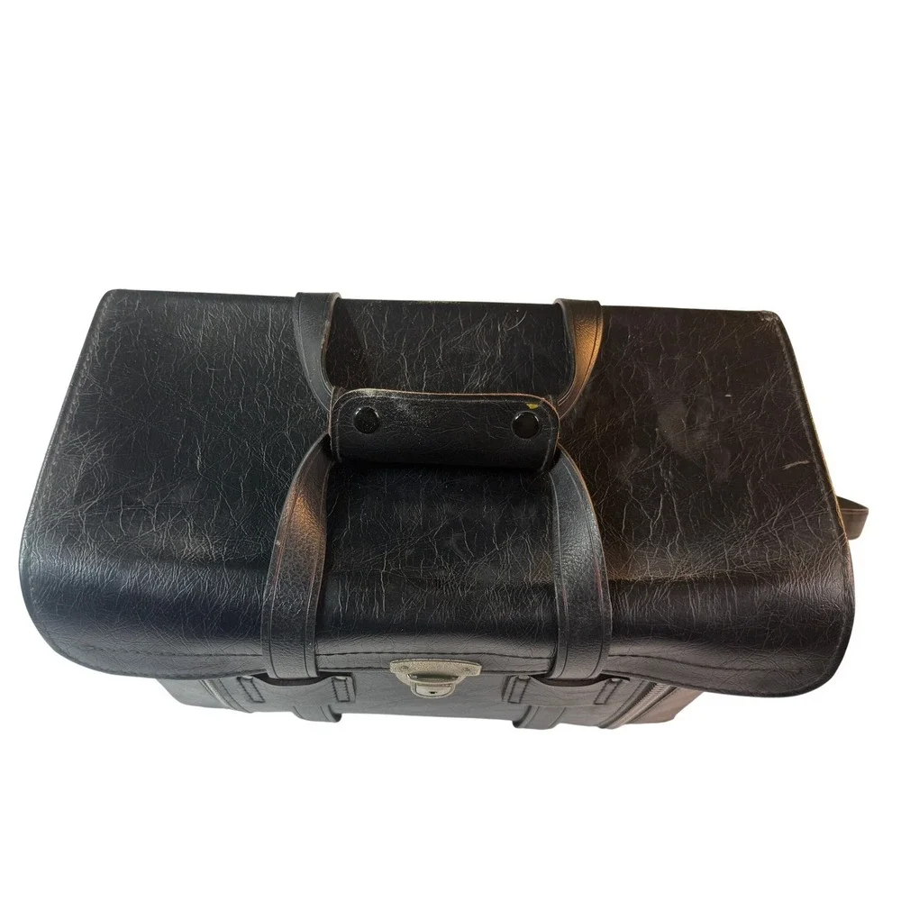 Vintage 60s MCM Train Case Blk Vinyl K.I. & Co Japan Photography MCM Travel Bag